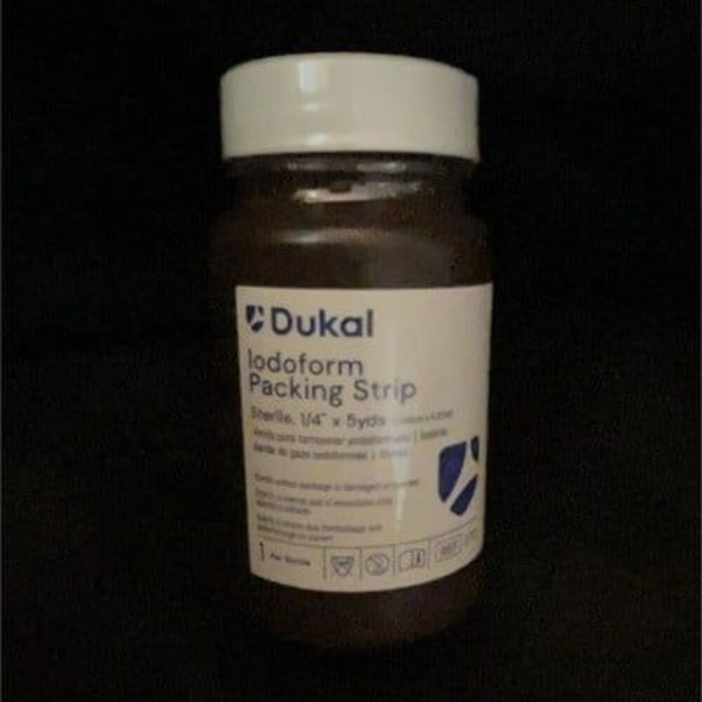 Dukal Sterile Iodoform Packing Strip Gauze 1/4in x 5yds A28924